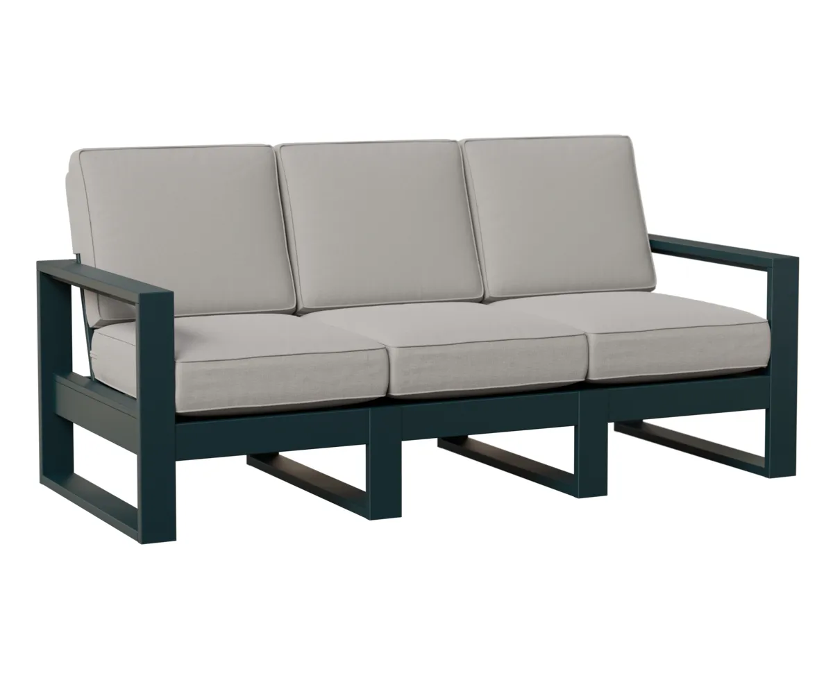 Nordic High Back Sofa by Berlin Gardens - MGP Berry, Canvas Granite Nordic High Back Sofa by Berlin Gardens - 191-NHS7433