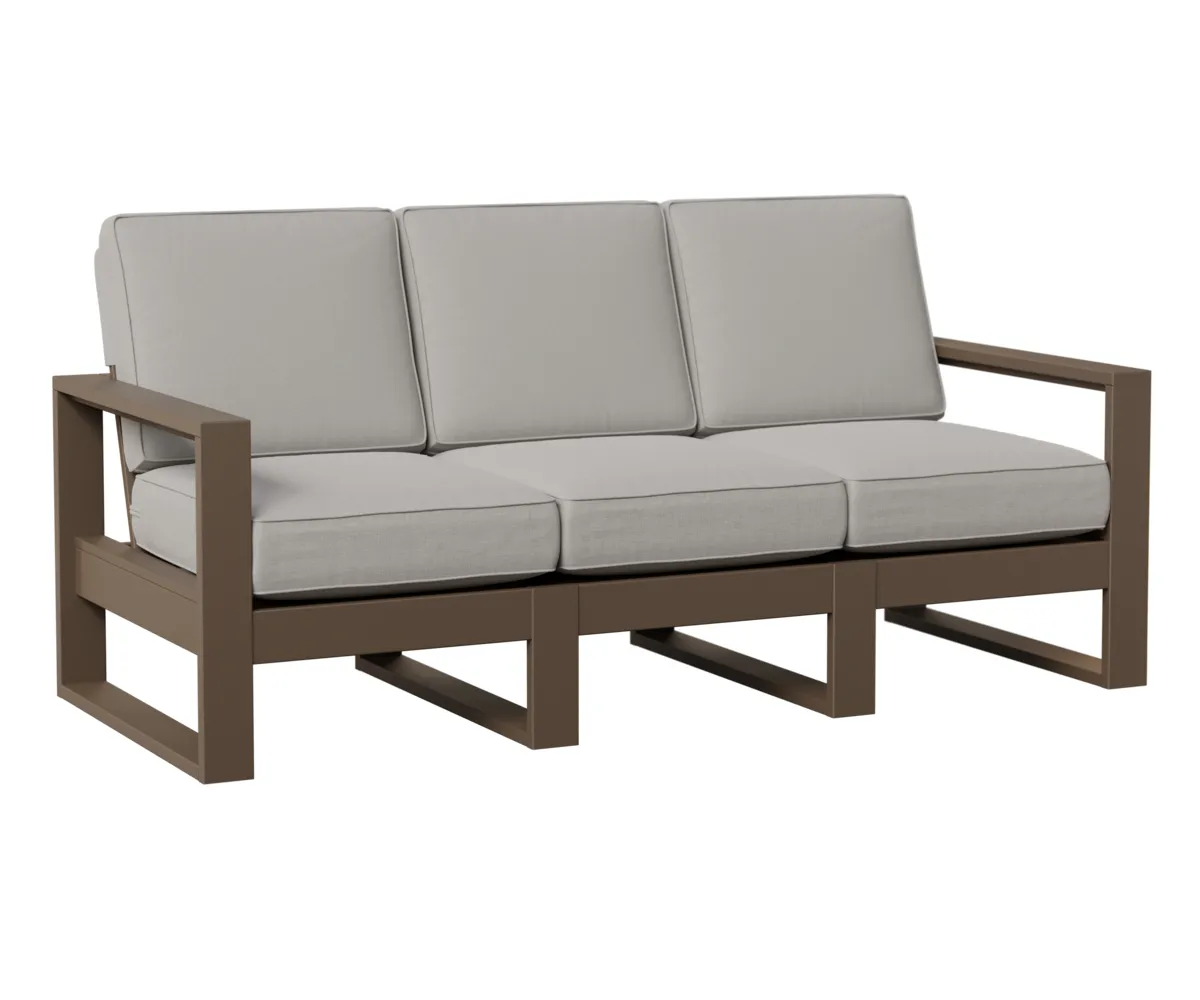 Nordic High Back Sofa by Berlin Gardens - MGP Clay, Canvas Granite Nordic High Back Sofa by Berlin Gardens - 191-NHS7433