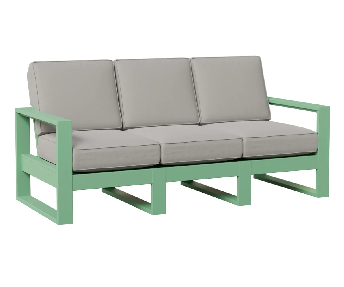 Nordic High Back Sofa by Berlin Gardens - MGP Mint, Canvas Granite Nordic High Back Sofa by Berlin Gardens - 191-NHS7433