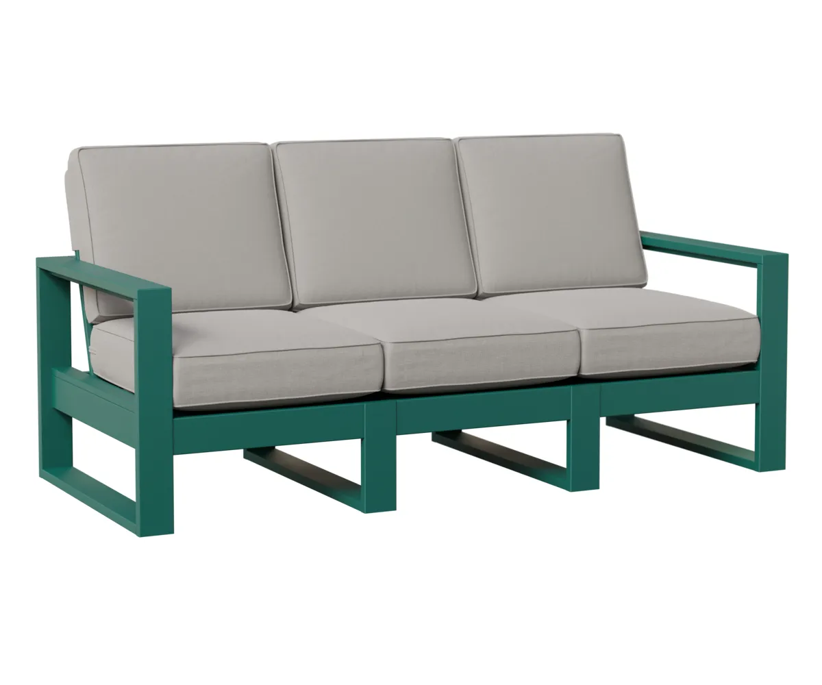 Nordic High Back Sofa by Berlin Gardens - MGP Teal, Canvas Granite Nordic High Back Sofa by Berlin Gardens - 191-NHS7433