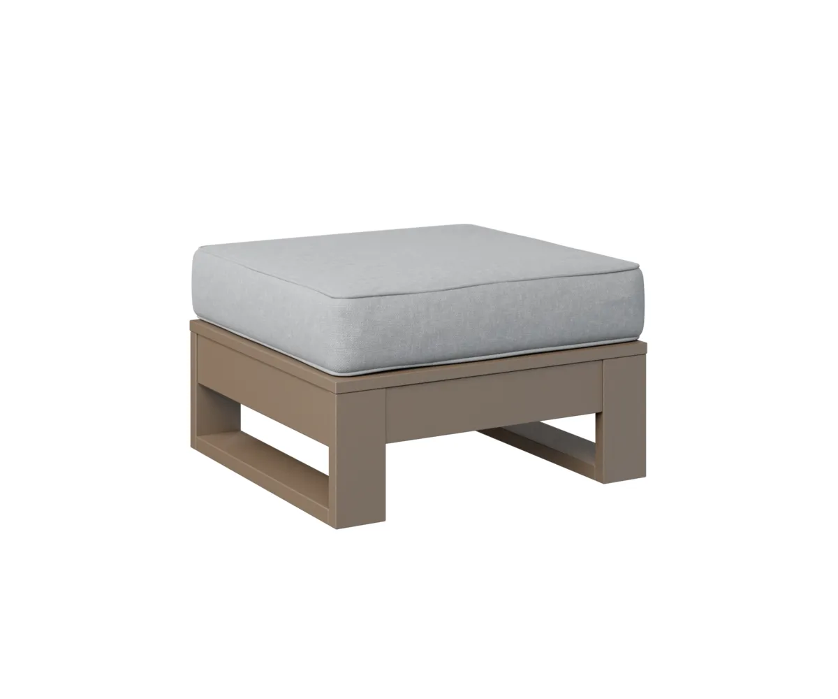 Nordic Ottoman by Berlin Gardens - MGP Clay, Canvas Granite Nordic Ottoman by Berlin Gardens - 191-NO249