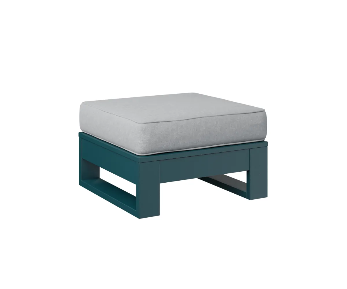 Nordic Ottoman by Berlin Gardens - MGP Berry, Canvas Granite Nordic Ottoman by Berlin Gardens - 191-NO249