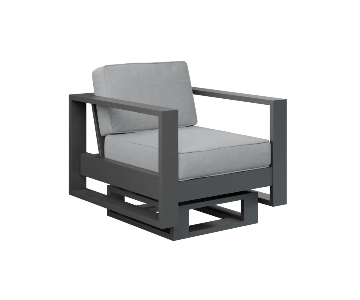 Nordic Rocker by Berlin Gardens - MGP Black, Canvas Granite Nordic Rocker by Berlin Gardens - 191-NR2924
