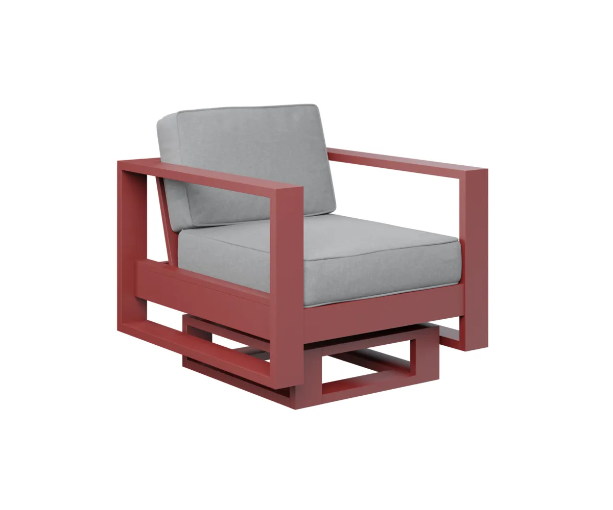 Nordic Rocker by Berlin Gardens - MGP Red, Canvas Granite Nordic Rocker by Berlin Gardens - 191-NR2924