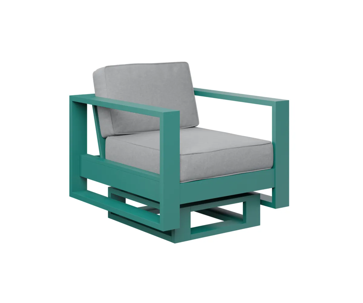 Nordic Rocker by Berlin Gardens - MGP Teal, Canvas Granite Nordic Rocker by Berlin Gardens - 191-NR2924