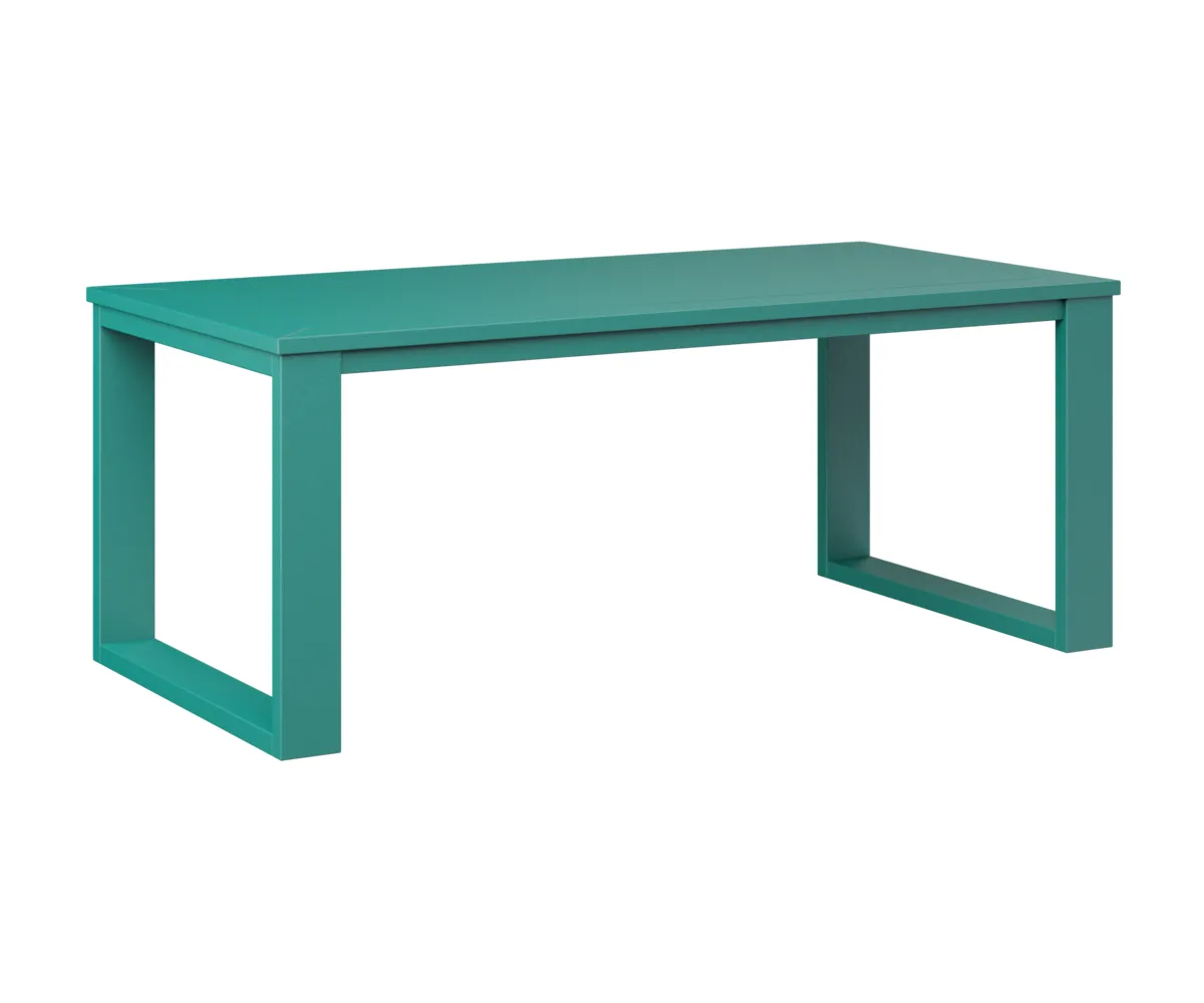 Nordic Rectangular Coffee Table by Berlin Gardens - MGP Teal Nordic Rectangular Coffee Table by Berlin Gardens - 191-NRCT4719