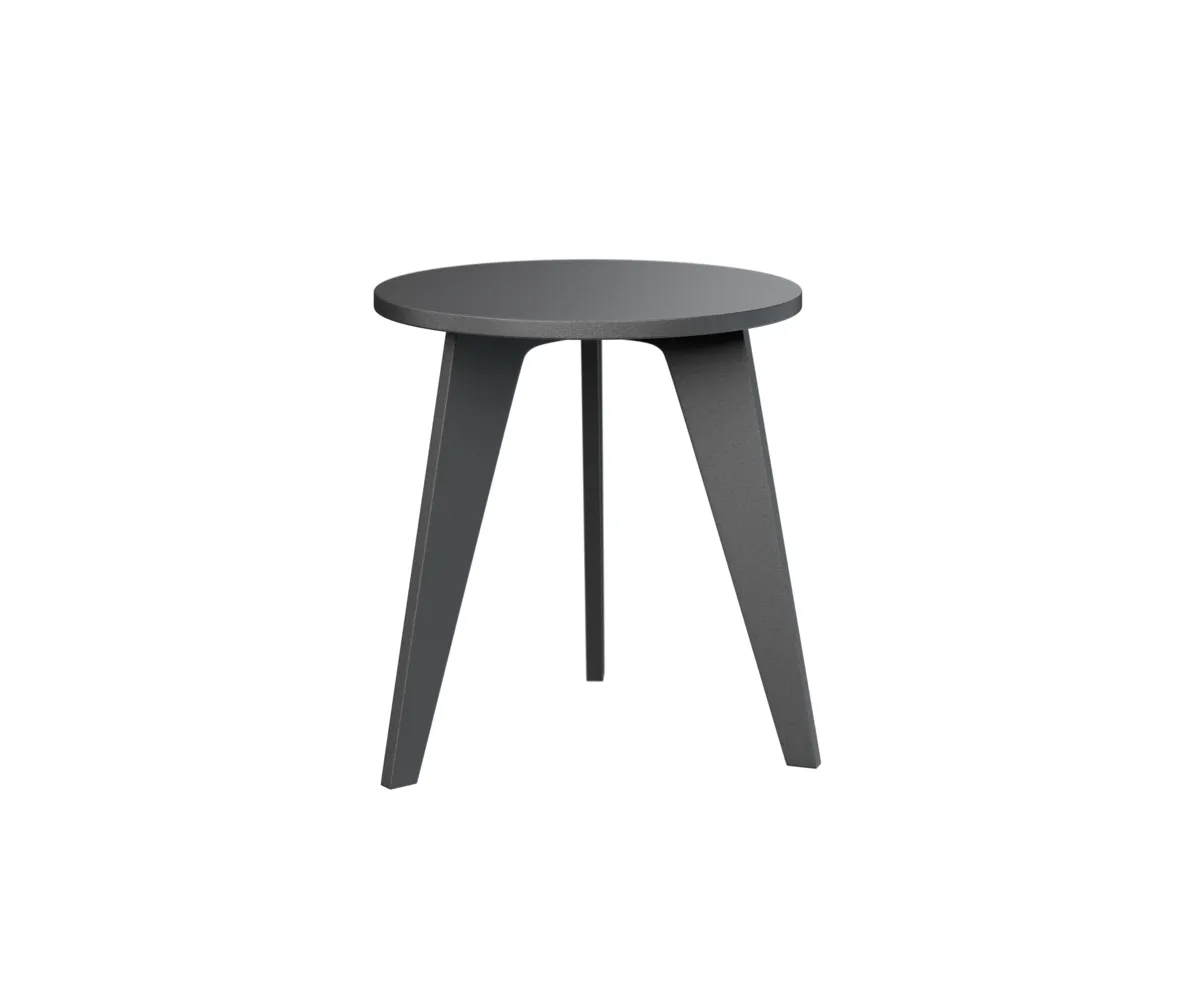 Nordic Round End Table by Berlin Gardens - MGP Black, MGP Black Nordic Round End Table by Berlin Gardens - 191-NRET1819