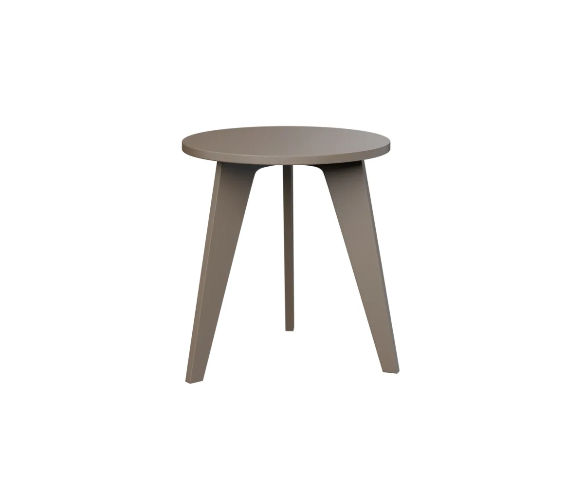 Nordic Round End Table by Berlin Gardens - MGP Clay, MGP Clay Nordic Round End Table by Berlin Gardens - 191-NRET1819