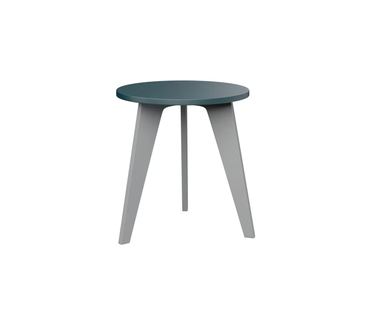 Nordic Round End Table by Berlin Gardens - MGP Berry, MGP Fog Nordic Round End Table by Berlin Gardens - 191-NRET1819