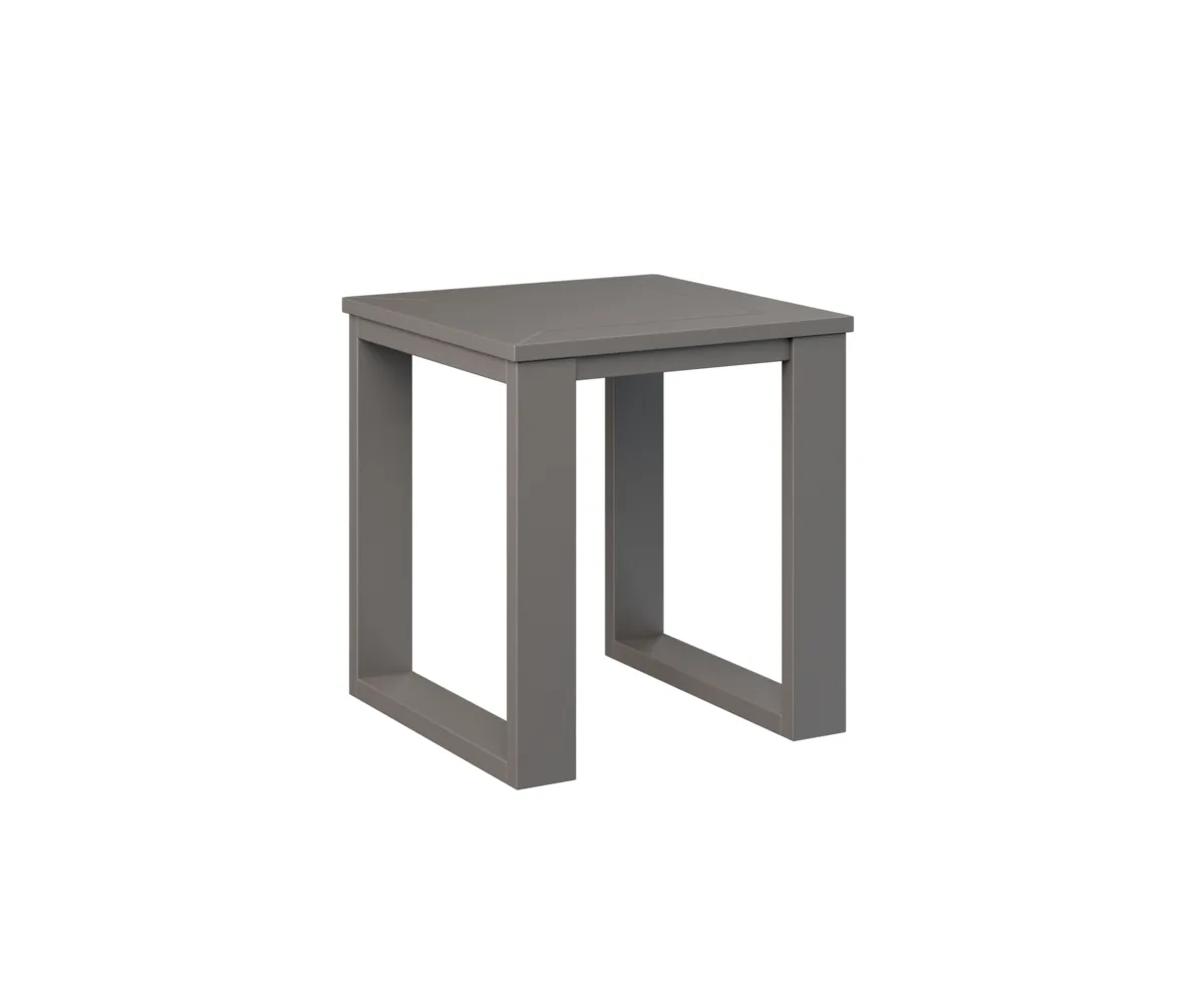 Nordic Square End Table by Berlin Gardens - MGP Graphite Nordic Square End Table by Berlin Gardens - 191-NSET1819