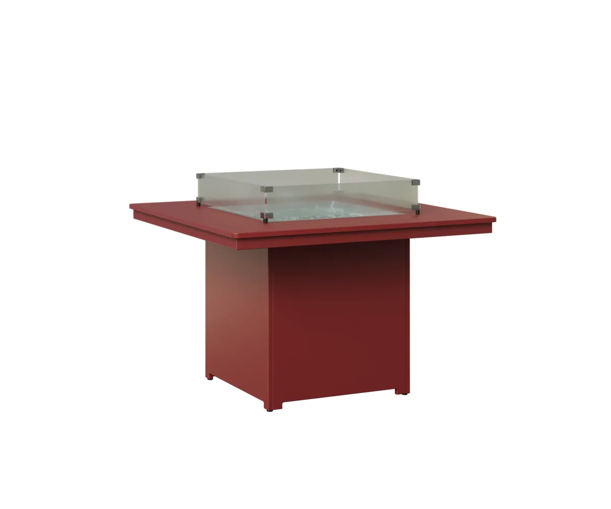 Numa Square Dining Fire Pit by Berlin Gardens - MGP Red, MGP Red Numa Square Dining Fire Pit by Berlin Gardens - 191-NSFT3147D