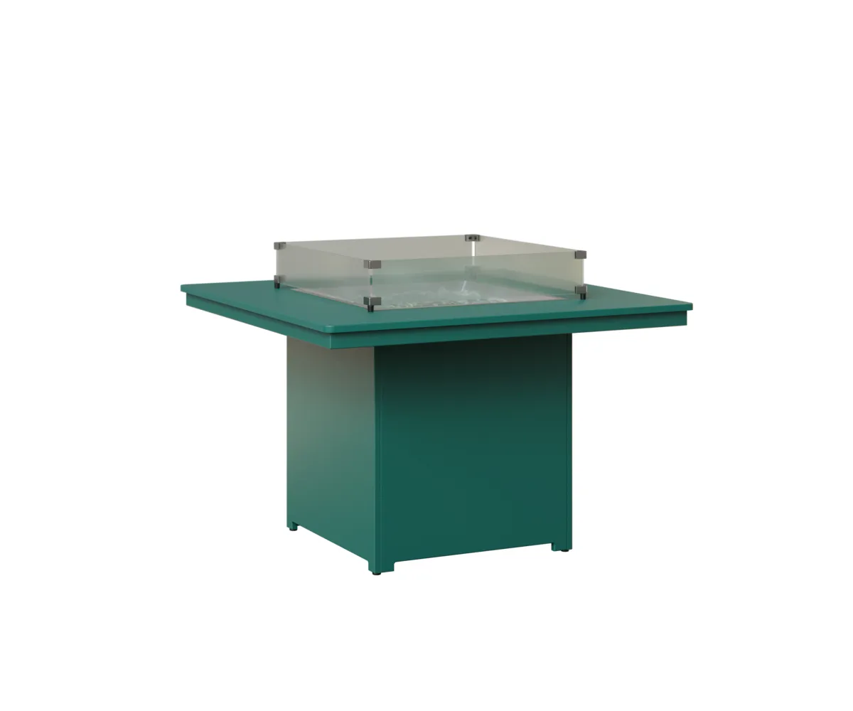 Numa Square Dining Fire Pit by Berlin Gardens - MGP Teal, MGP Teal Numa Square Dining Fire Pit by Berlin Gardens - 191-NSFT3147D