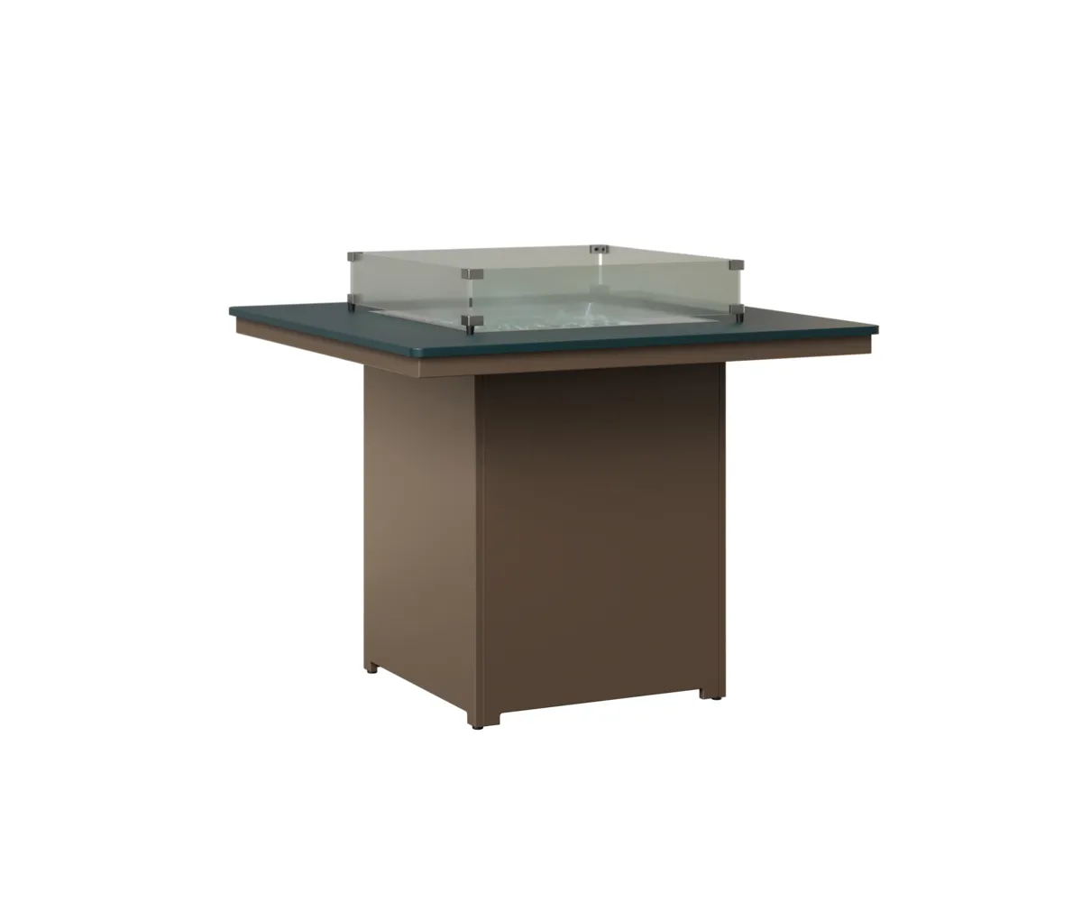 Numa Square Counter Fire Pit by Berlin Gardens - MGP Berry, MGP Clay Numa Square Counter Fire Pit by Berlin Gardens - 191-NSFT3647C