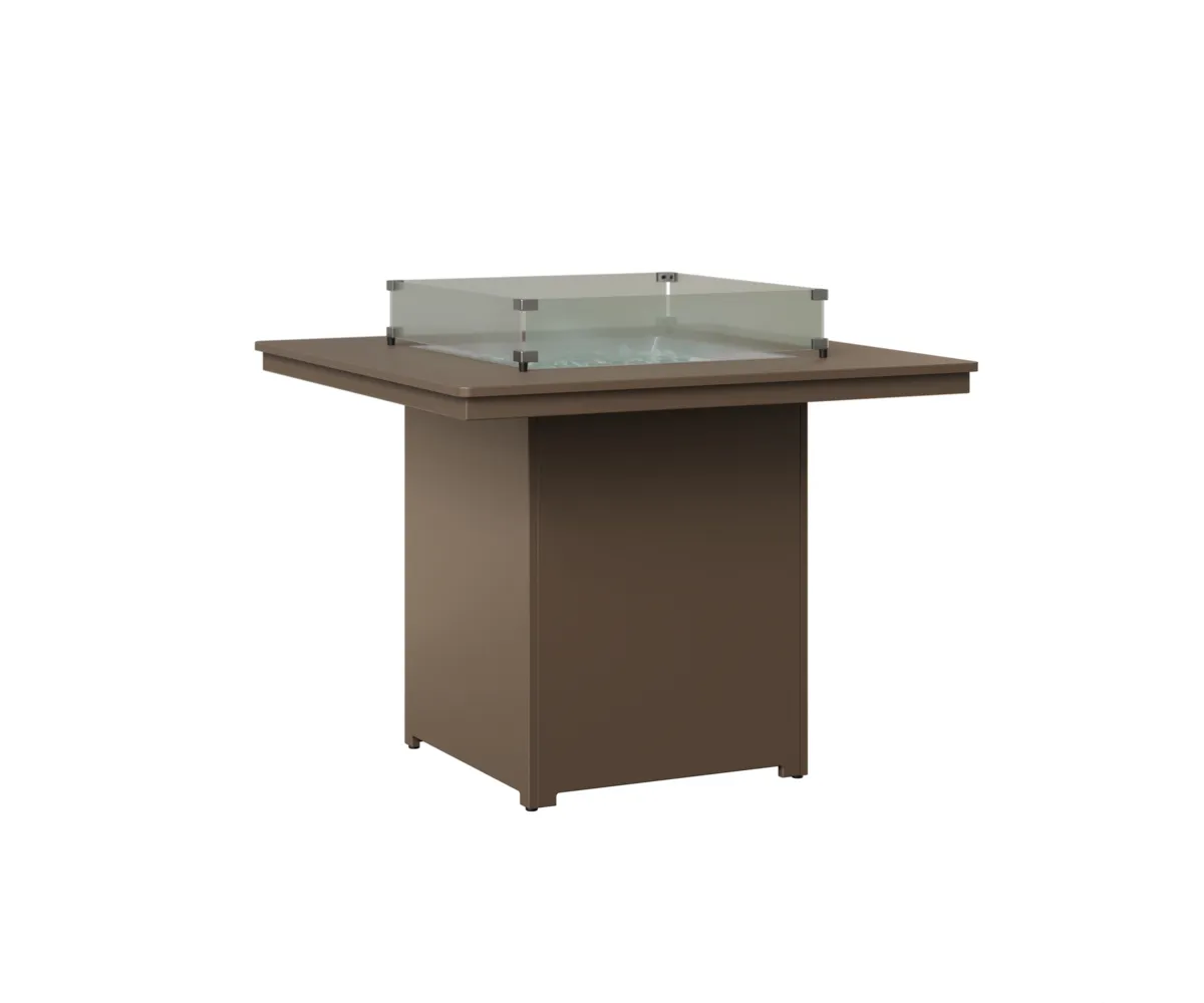 Numa Square Counter Fire Pit by Berlin Gardens - MGP Clay, MGP Clay Numa Square Counter Fire Pit by Berlin Gardens - 191-NSFT3647C