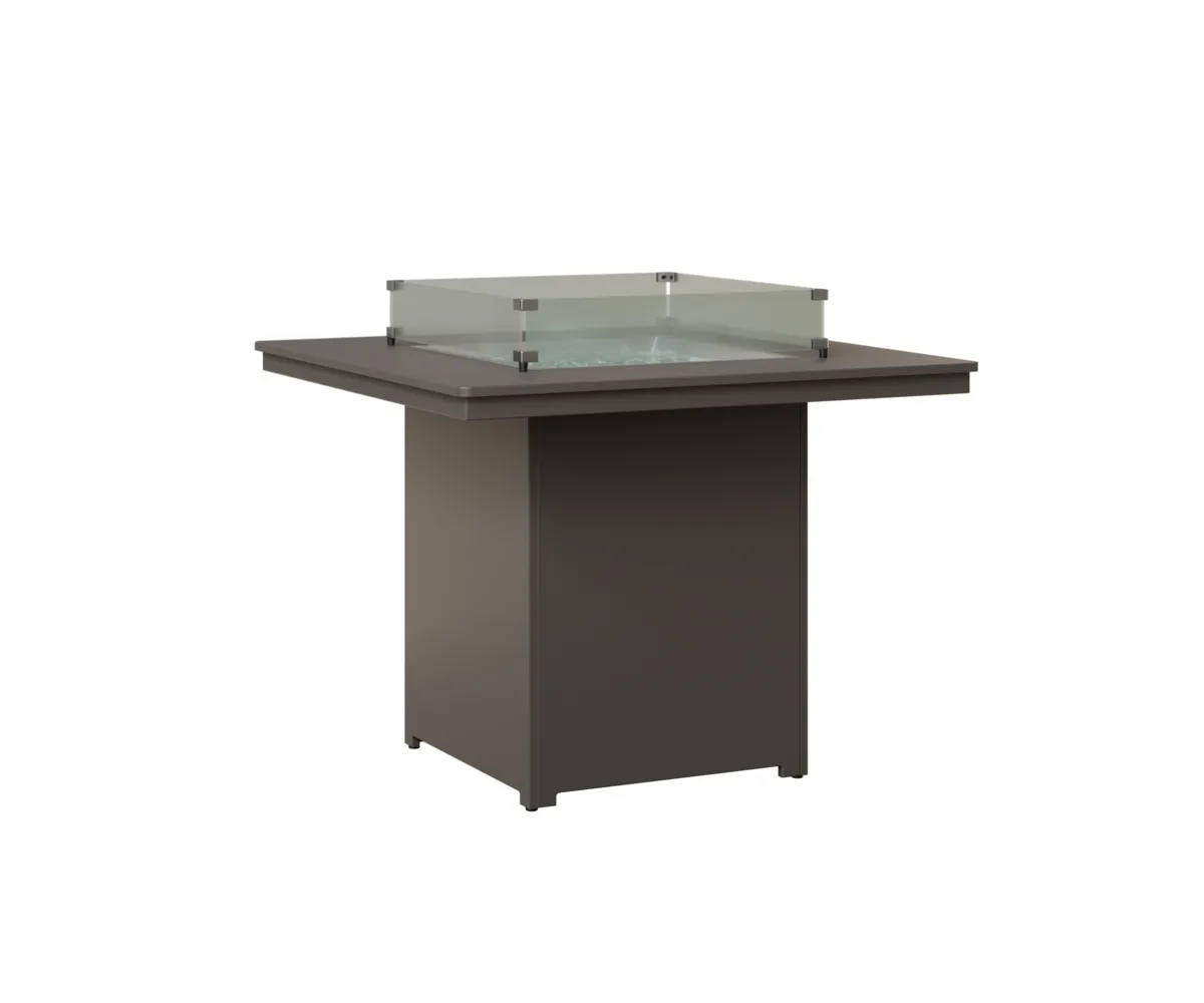 Numa Square Counter Fire Pit by Berlin Gardens - MGP Graphite, MGP Graphite Numa Square Counter Fire Pit by Berlin Gardens - 191-NSFT3647C