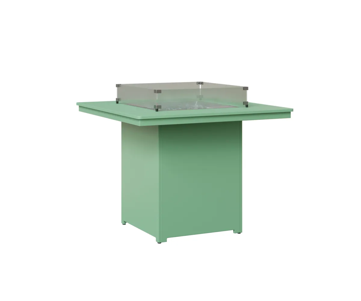 Numa Square Counter Fire Pit by Berlin Gardens - MGP Mint, MGP Mint Numa Square Counter Fire Pit by Berlin Gardens - 191-NSFT3647C
