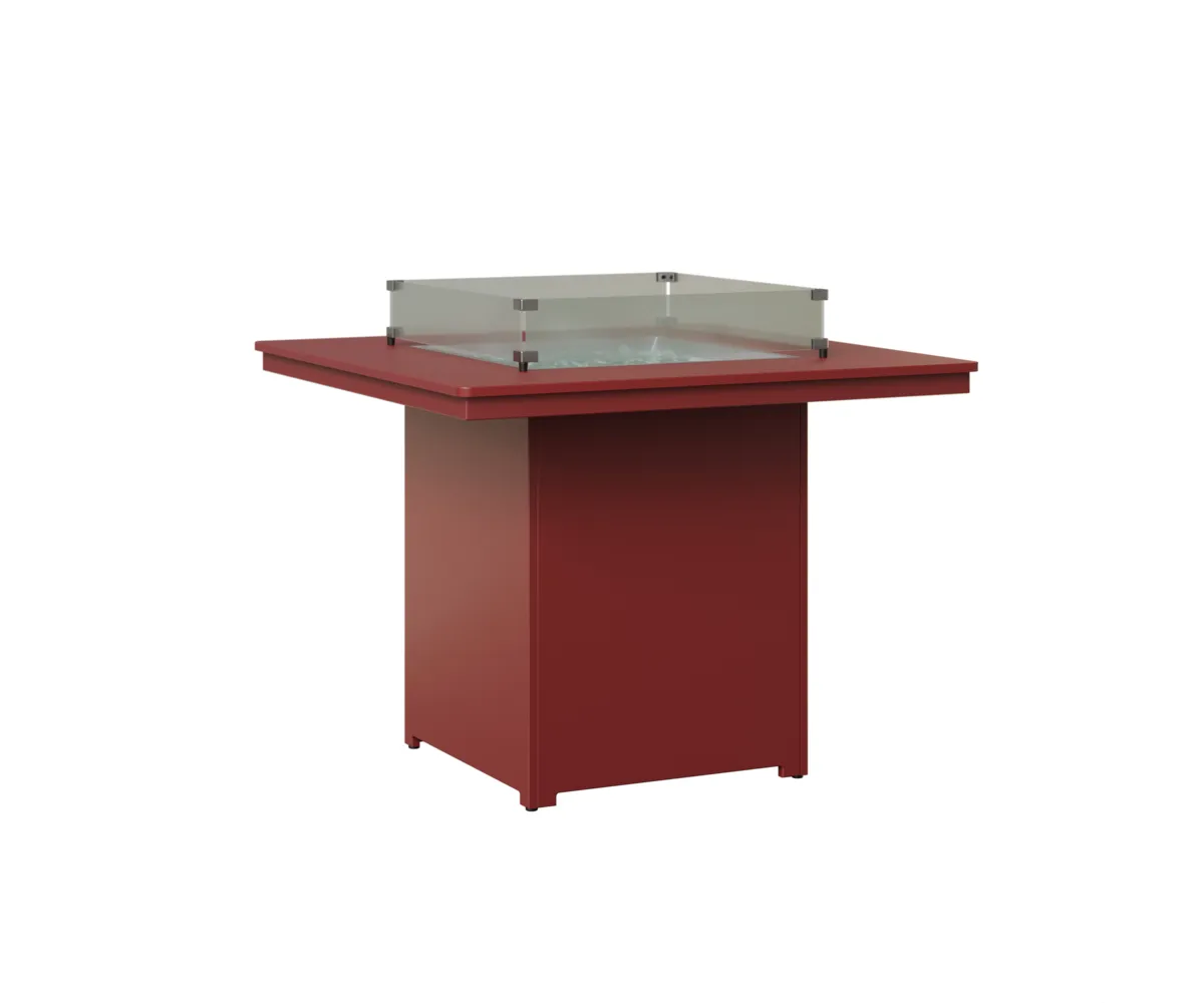 Numa Square Counter Fire Pit by Berlin Gardens - MGP Red, MGP Red Numa Square Counter Fire Pit by Berlin Gardens - 191-NSFT3647C