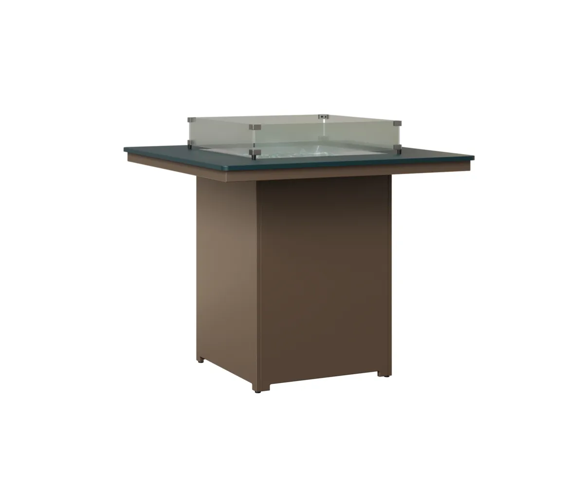 Numa Square Bar Fire Pit by Berlin Gardens - MGP Berry, MGP Clay Numa Square Bar Fire Pit by Berlin Gardens - 191-NSFT3947B