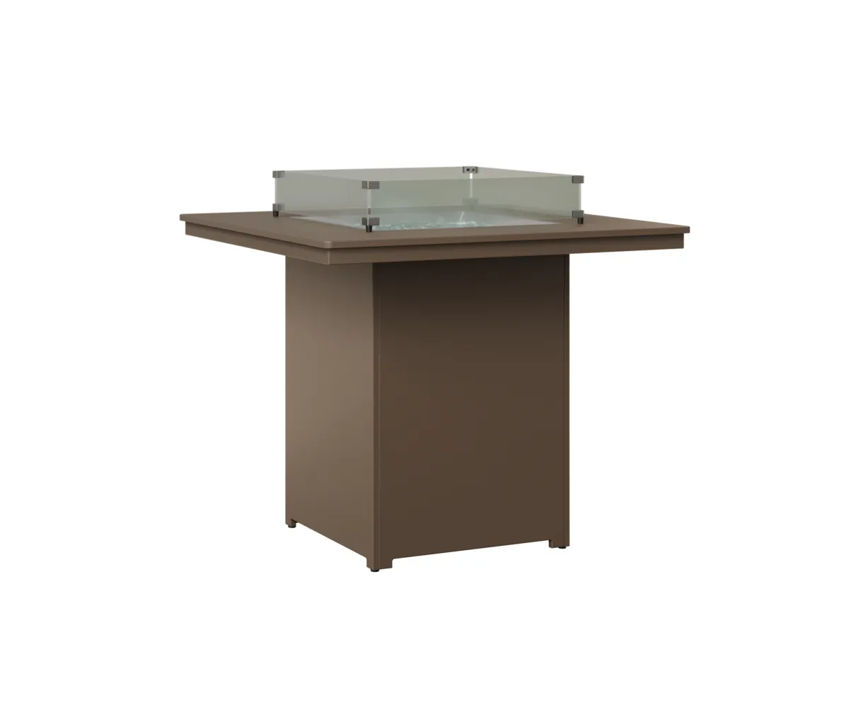 Numa Square Bar Fire Pit by Berlin Gardens - MGP Clay, MGP Clay Numa Square Bar Fire Pit by Berlin Gardens - 191-NSFT3947B