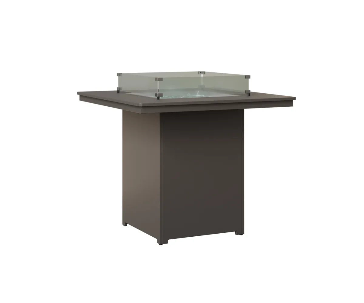 Numa Square Bar Fire Pit by Berlin Gardens - MGP Graphite, MGP Graphite Numa Square Bar Fire Pit by Berlin Gardens - 191-NSFT3947B