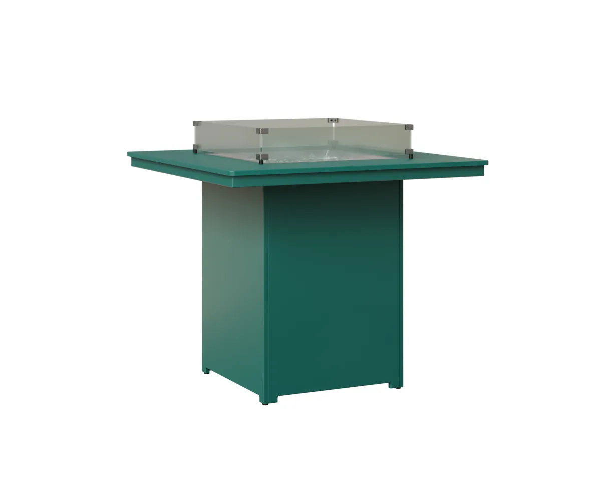 Numa Square Bar Fire Pit by Berlin Gardens - MGP Teal, MGP Teal Numa Square Bar Fire Pit by Berlin Gardens - 191-NSFT3947B