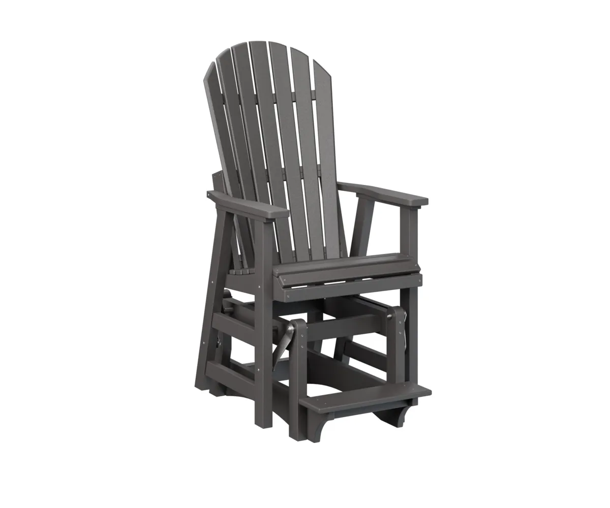 Comfo Back Single Counter Glider by Berlin Gardens - Smoke Gray, Smoke Gray Comfo Back Single Counter Glider by Berlin Gardens - 191-PCCG2400
