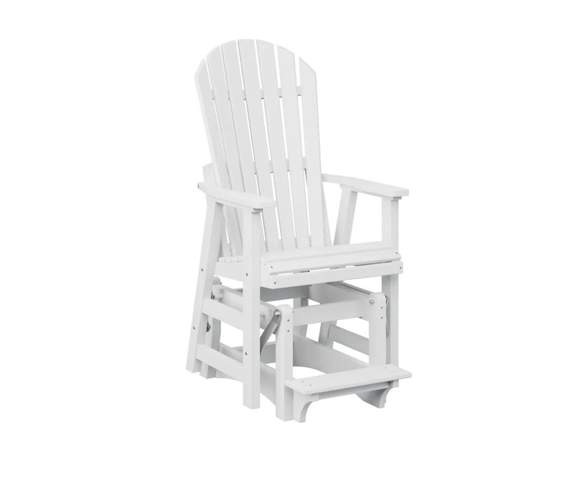 Comfo Back Single Counter Glider by Berlin Gardens - White, White Comfo Back Single Counter Glider by Berlin Gardens - 191-PCCG2400