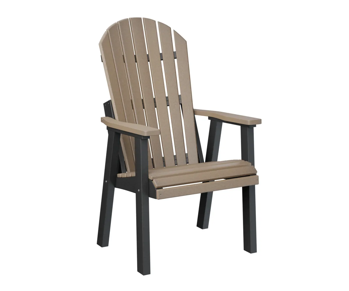 Comfo Back Deck Chair by Berlin Gardens - Weatherwood, Black Comfo Back Deck Chair by Berlin Gardens - 191-PCTC2400