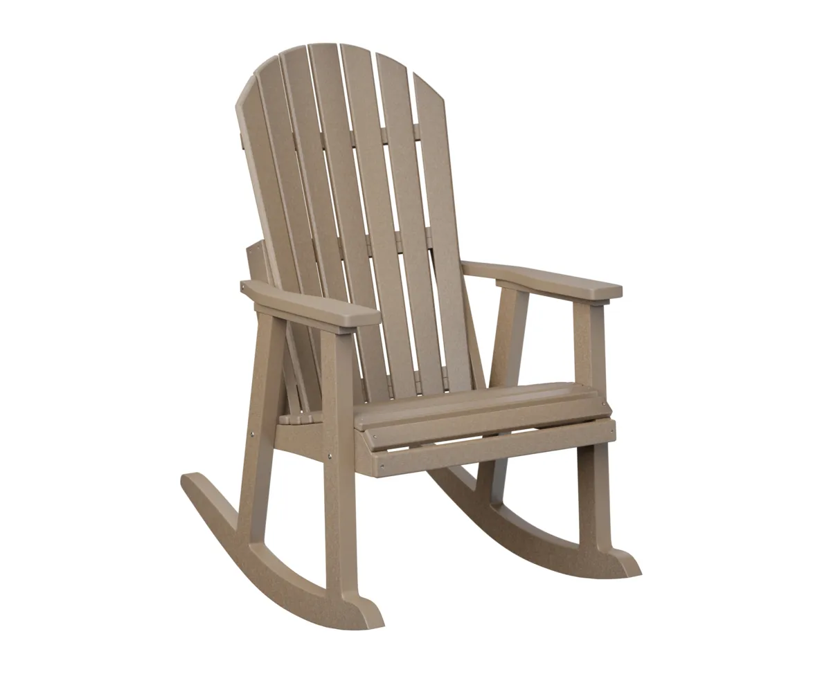 Comfo Back Rocker by Berlin Gardens - Weatherwood, Weatherwood Comfo Back Rocker by Berlin Gardens - 191-PCTR2400