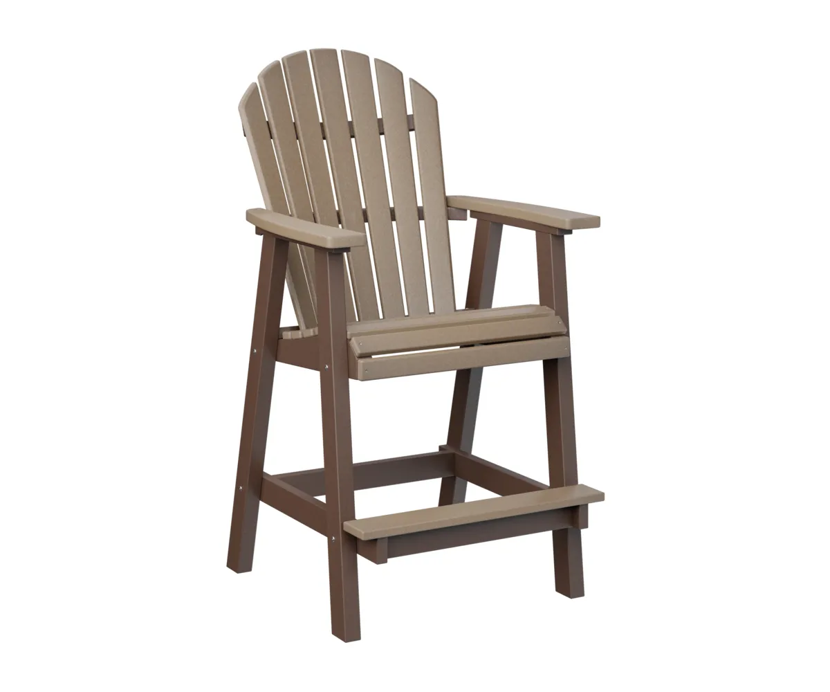 Comfo Back Bar Chair by Berlin Gardens - Weatherwood, Chocolate Brown Comfo Back Bar Chair by Berlin Gardens - 191-PEBC2135