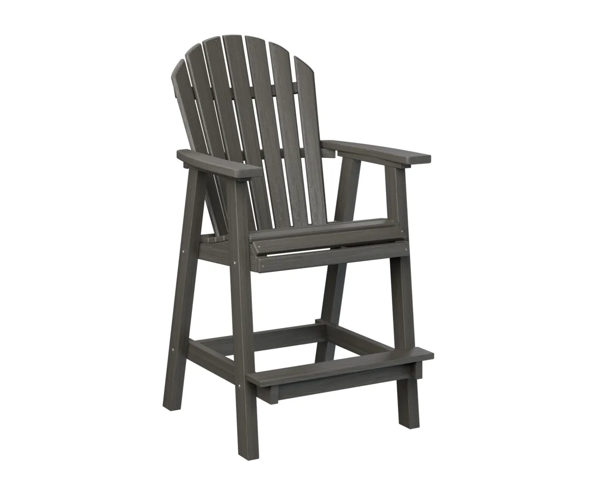 Comfo Back Bar Chair by Berlin Gardens - Coastal Gray, Coastal Gray Comfo Back Bar Chair by Berlin Gardens - 191-PEBC2135
