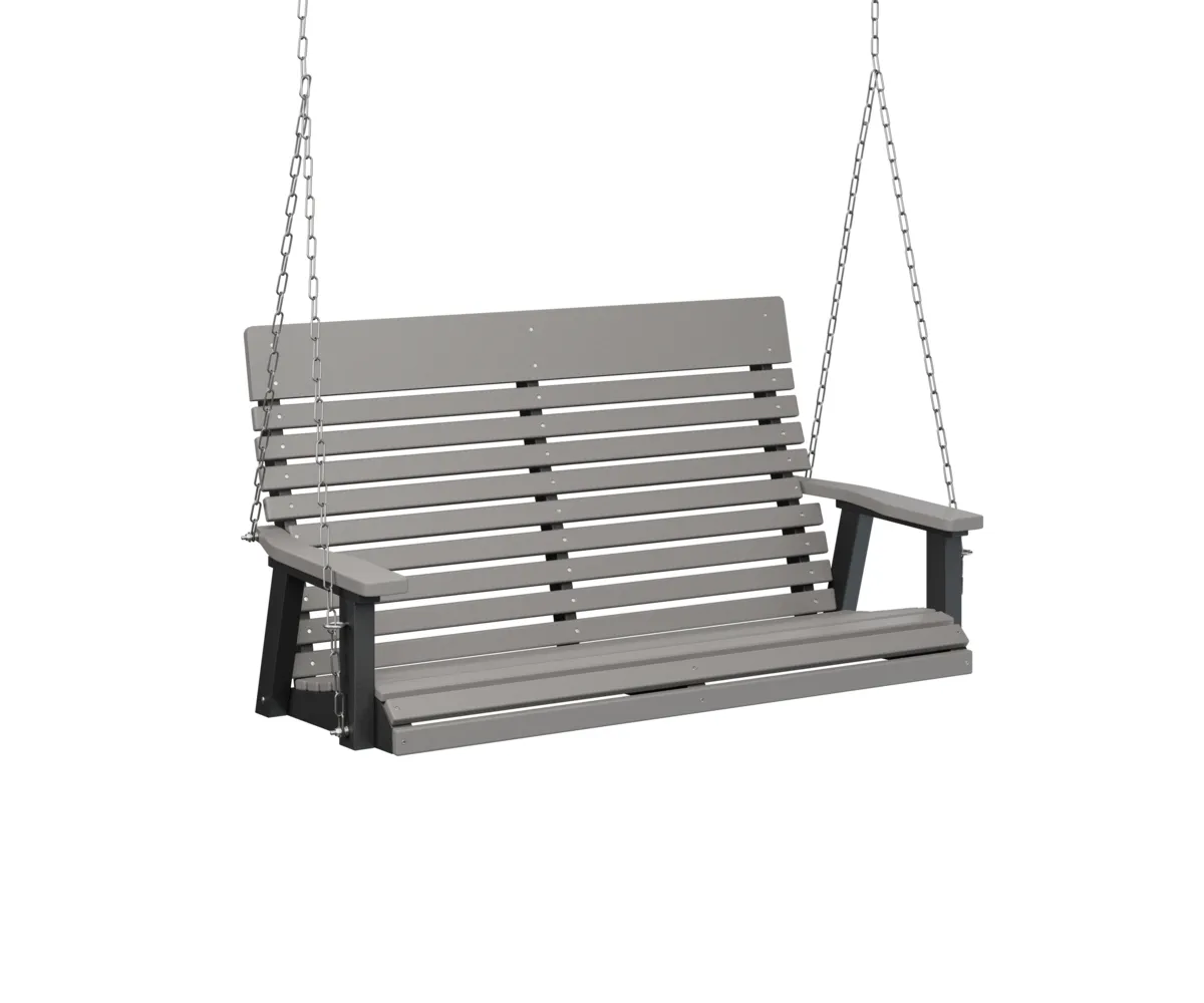 Casual Back Double Swing by Berlin Gardens - Light Gray, Black Casual Back Double Swing by Berlin Gardens - 191-PLTS4800SS