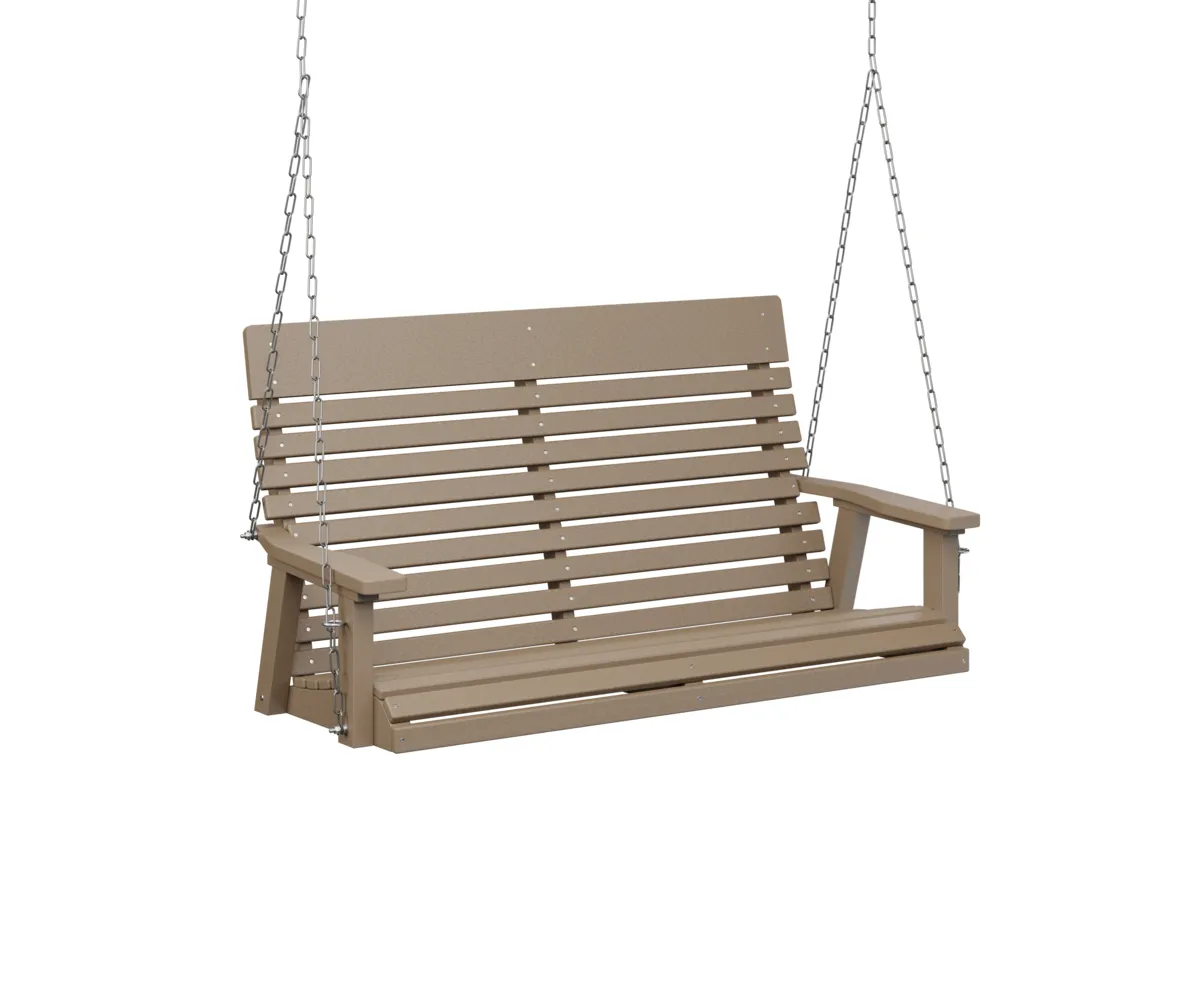 Casual Back Double Swing by Berlin Gardens - Weatherwood, Weatherwood Casual Back Double Swing by Berlin Gardens - 191-PLTS4800SS