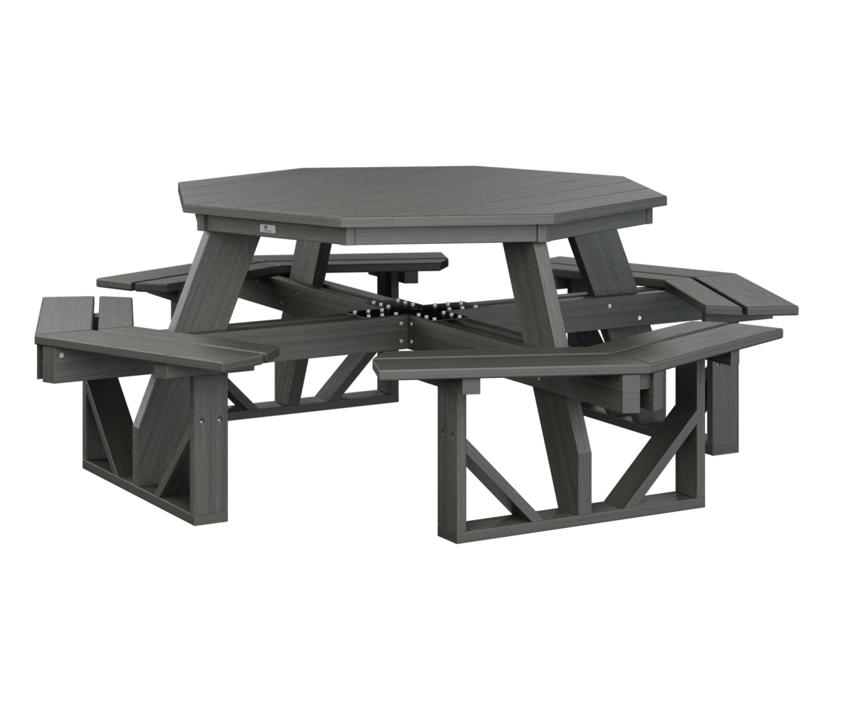 Octagon Picnic Table by Berlin Gardens - Coastal Gray, Coastal Gray Octagon Picnic Table by Berlin Gardens - 191-POPT5184
