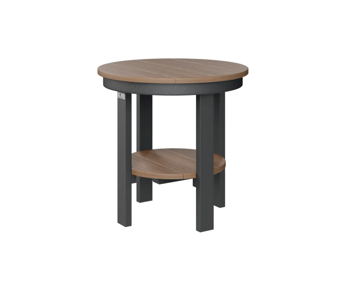 Round End Table Dining Height by Berlin Gardens - Antique Mahogany, Black Round End Table Dining Height by Berlin Gardens - 191-PRET2122