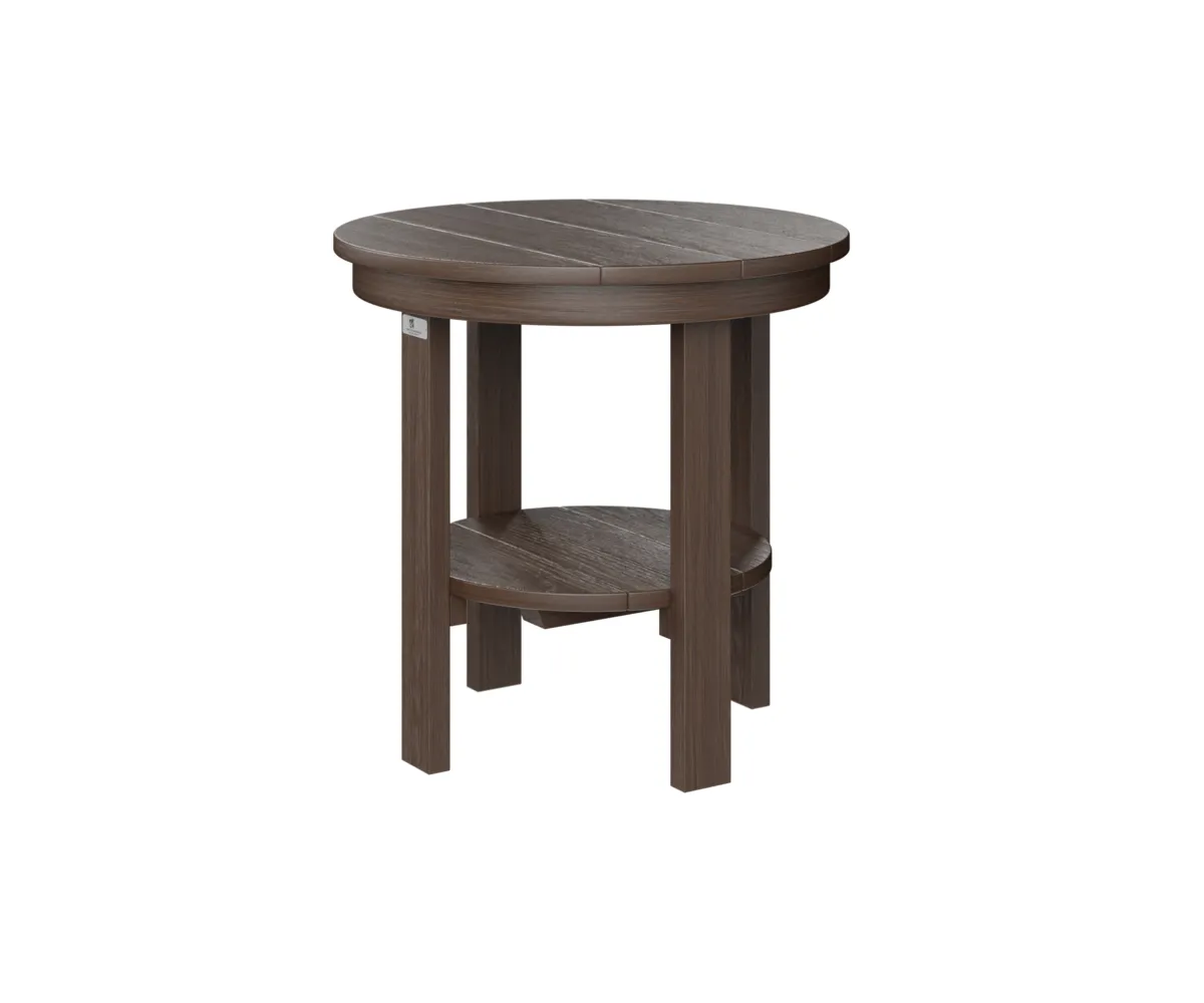 Round End Table Dining Height by Berlin Gardens - Brazilian Walnut, Brazilian Walnut Round End Table Dining Height by Berlin Gardens - 191-PRET2122