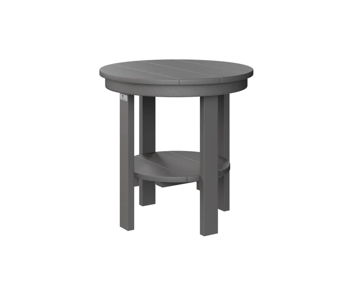 Round End Table Dining Height by Berlin Gardens - Smoke Gray, Smoke Gray Round End Table Dining Height by Berlin Gardens - 191-PRET2122