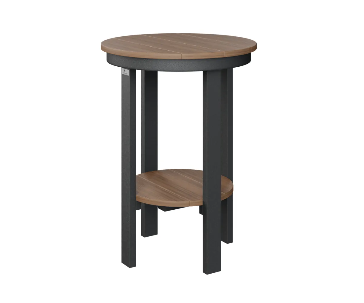 Round End Table Counter Height by Berlin Gardens - Antique Mahogany, Black Round End Table Counter Height by Berlin Gardens - 191-PRET2922
