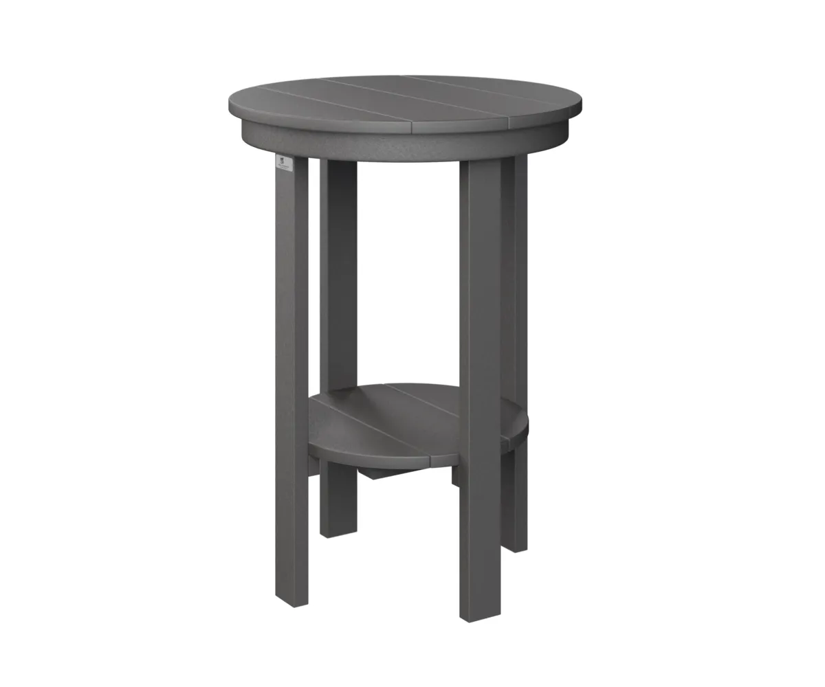 Round End Table Counter Height by Berlin Gardens - Smoke Gray, Smoke Gray Round End Table Counter Height by Berlin Gardens - 191-PRET2922