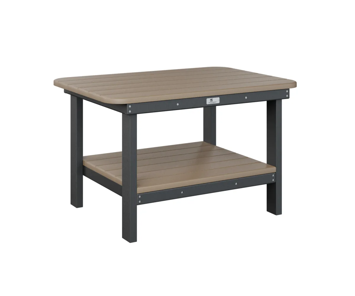 Rectangular Coffee Table by Berlin Gardens - Weatherwood, Black Rectangular Coffee Table by Berlin Gardens - 191-RTCT2921