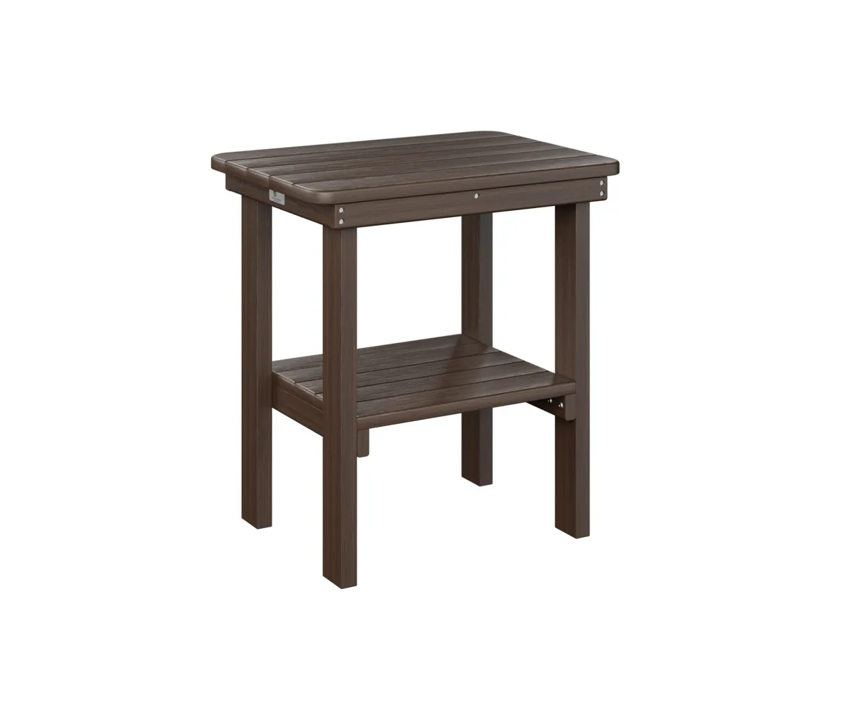 Rectangular End Table Dining Height by Berlin Gardens - Brazilian Walnut, Brazilian Walnut Rectangular End Table Dining Height by Berlin Gardens - 191-RTET2115
