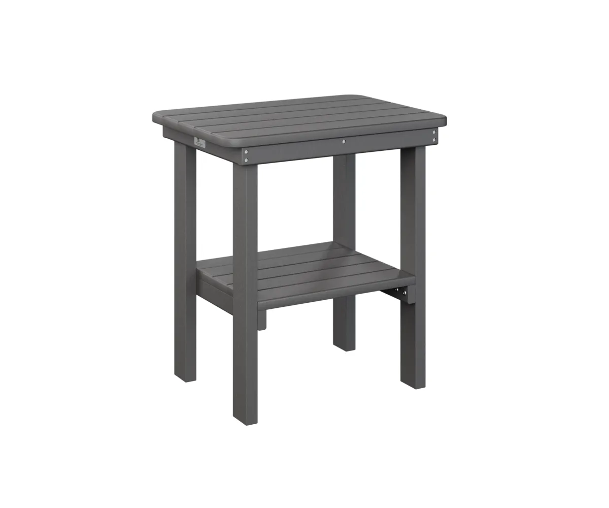 Rectangular End Table Dining Height by Berlin Gardens - Smoke Gray, Smoke Gray Rectangular End Table Dining Height by Berlin Gardens - 191-RTET2115