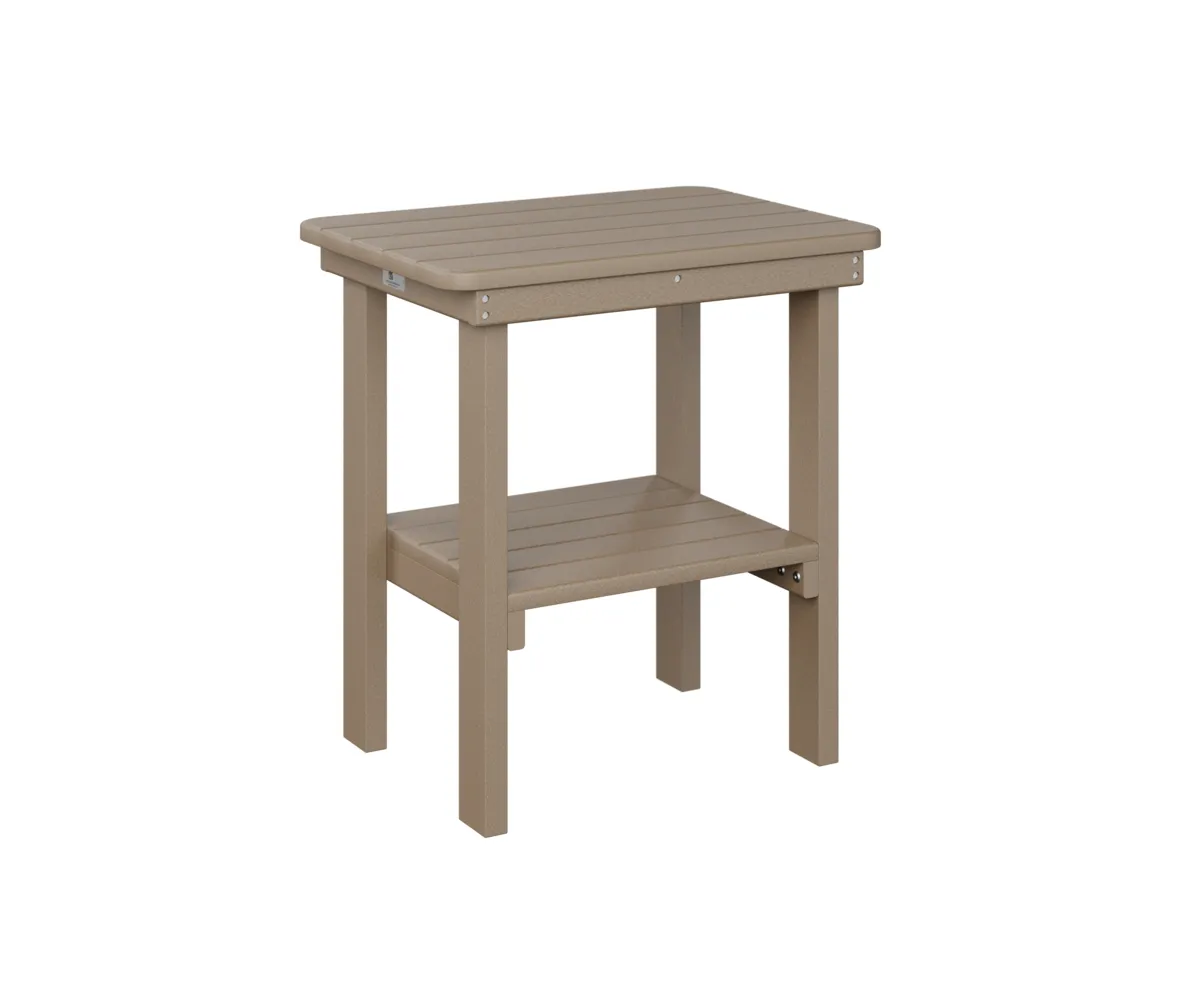 Rectangular End Table Dining Height by Berlin Gardens - Weatherwood, Weatherwood Rectangular End Table Dining Height by Berlin Gardens - 191-RTET2115