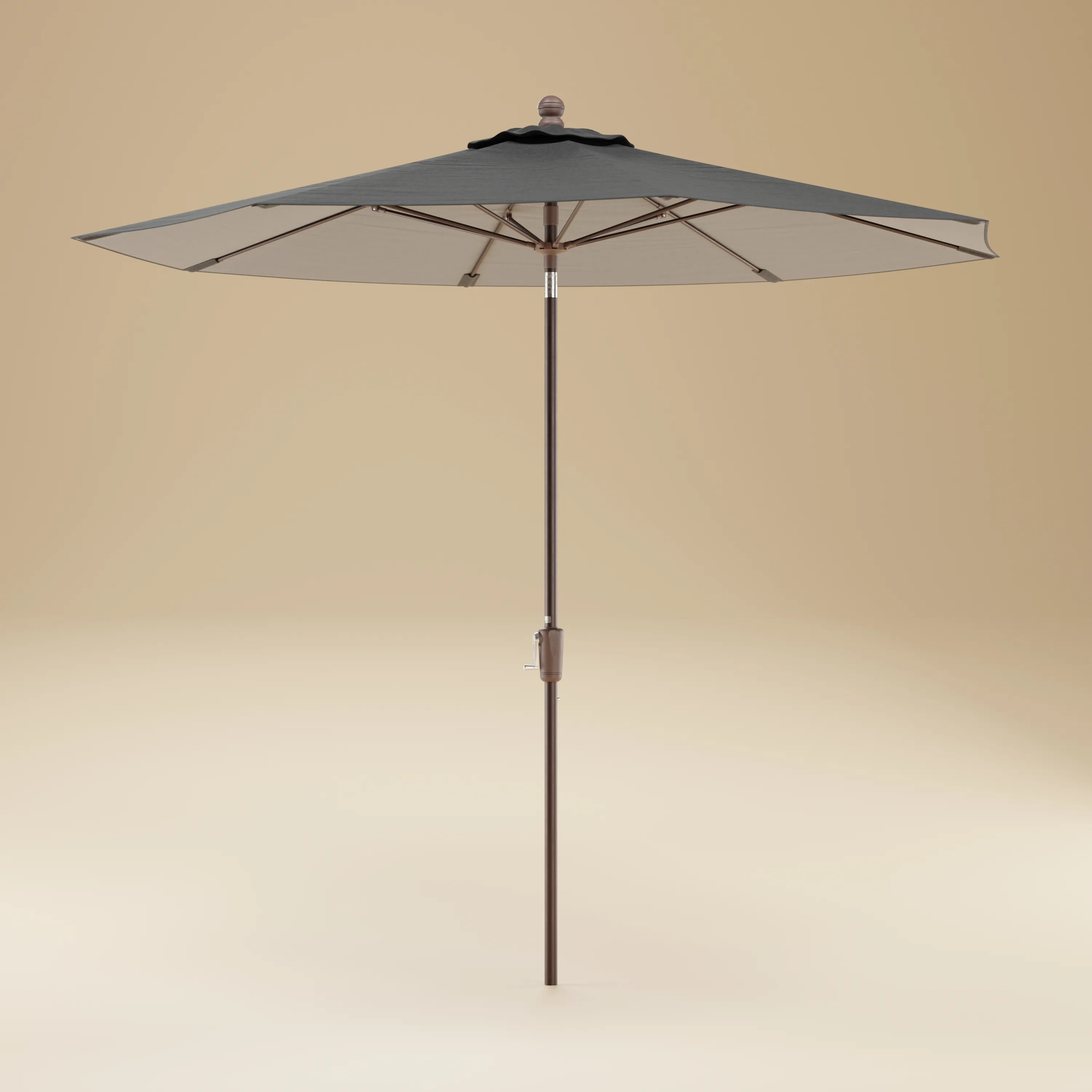 9' Umbrella Fiberglass/Auto by Berlin Gardens - Blend Linen 9' Umbrella Fiberglass/Auto by Berlin Gardens - 191-UFAUTO9
