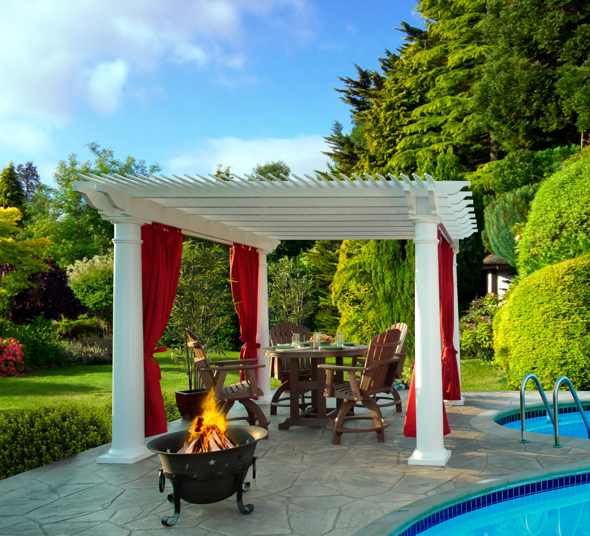 Urbana Vinyl Pergola from Berlin Gardens - Urbana Vinyl Pergola from Berlin Gardens - 191-URBANA