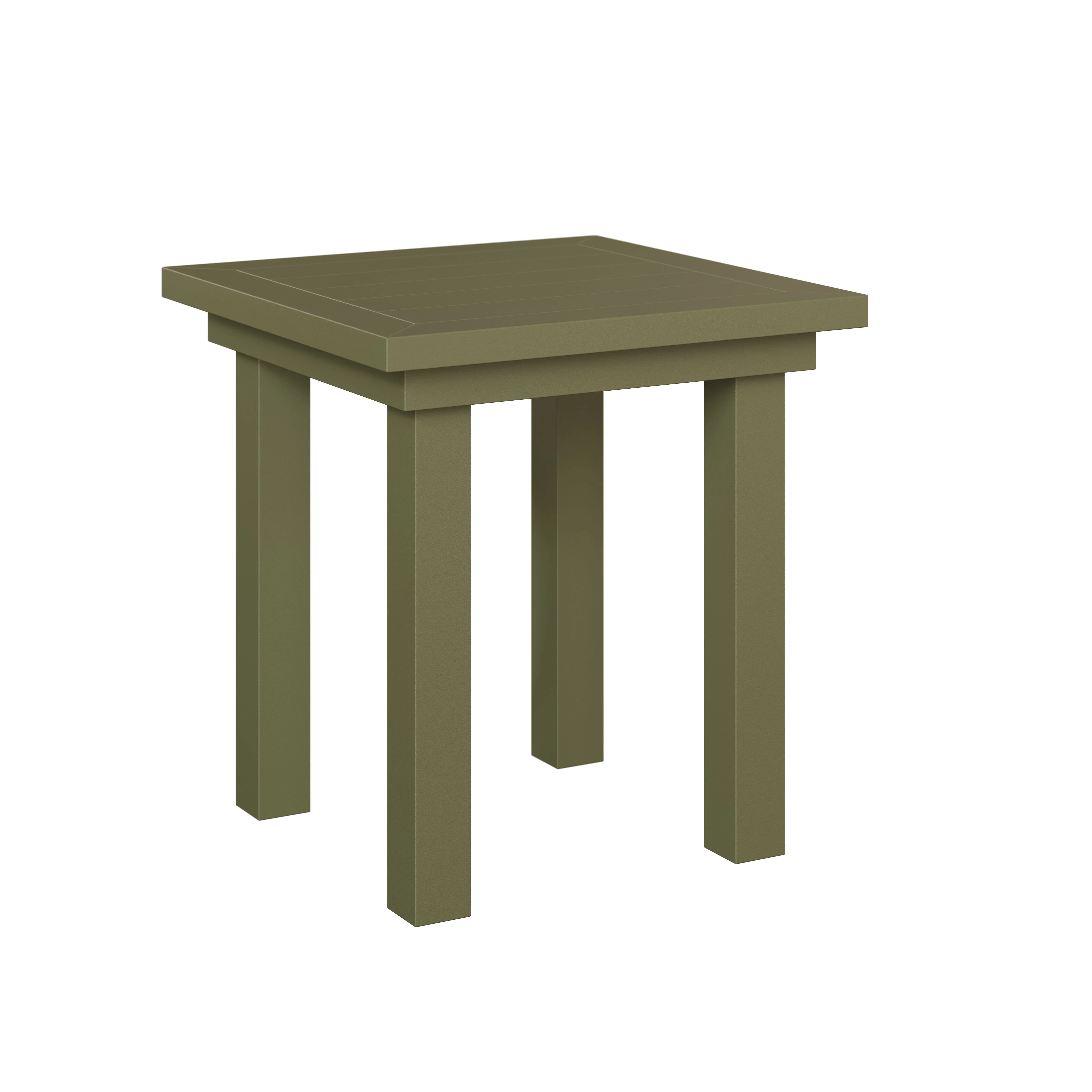 Vida Aluminum End Table by Berlin Gardens - Sage Green Vida Aluminum End Table by Berlin Gardens - 191-VAET1819