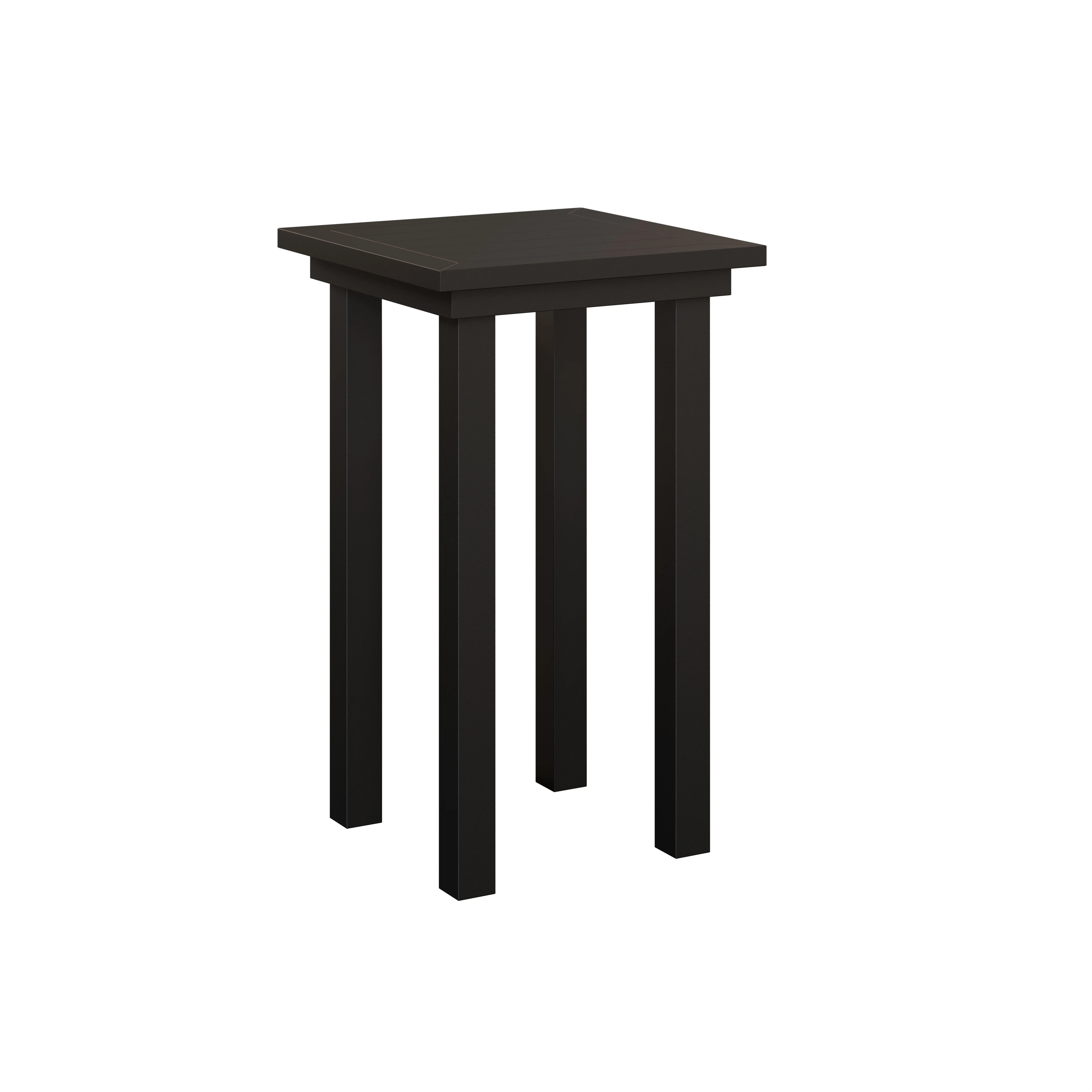 Vida Aluminum End Table Bar Height by Berlin Gardens - Black Vida Aluminum End Table Bar Height by Berlin Gardens - 191-VAET1830