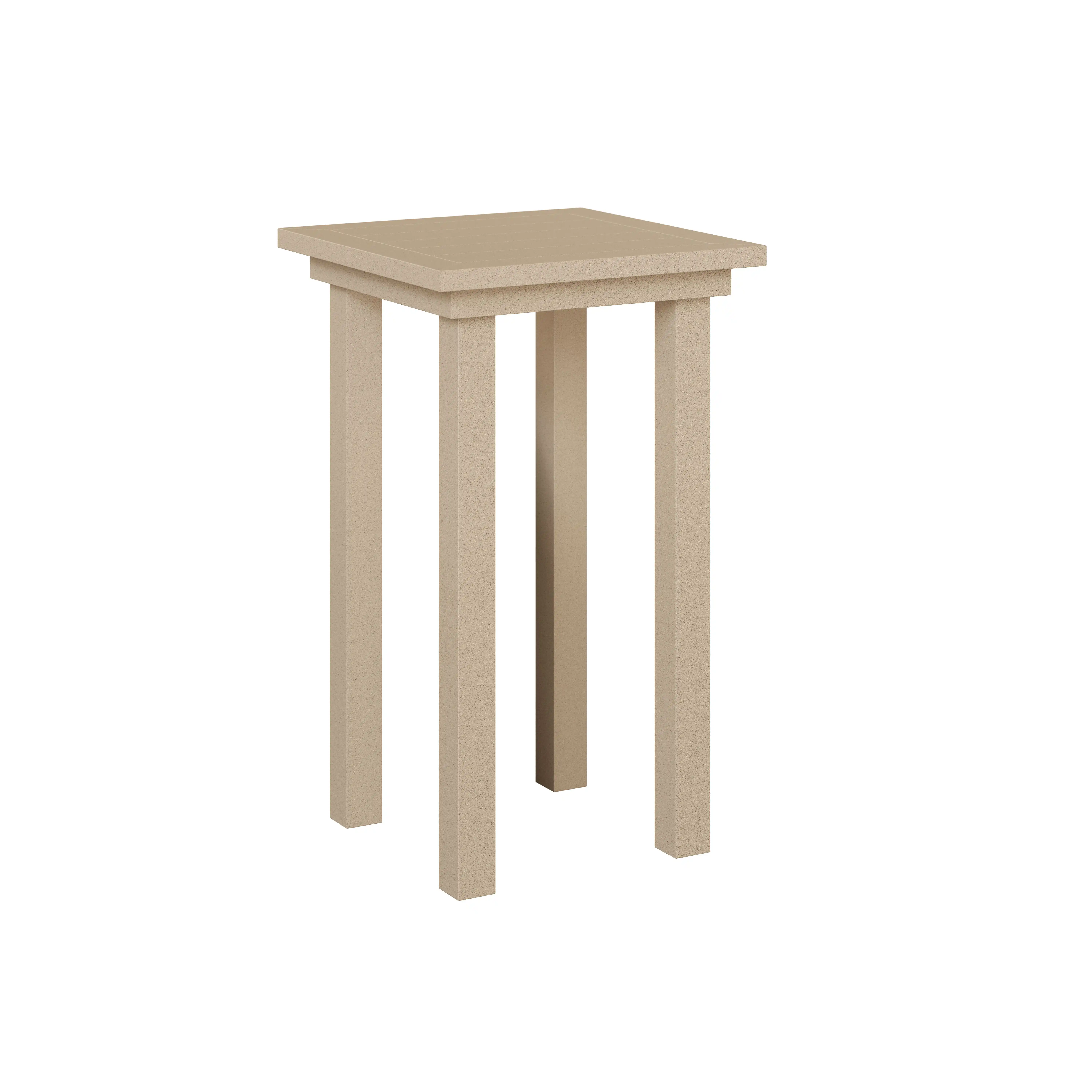 Vida Aluminum End Table Bar Height by Berlin Gardens - Luna Multi Vida Aluminum End Table Bar Height by Berlin Gardens - 191-VAET1830