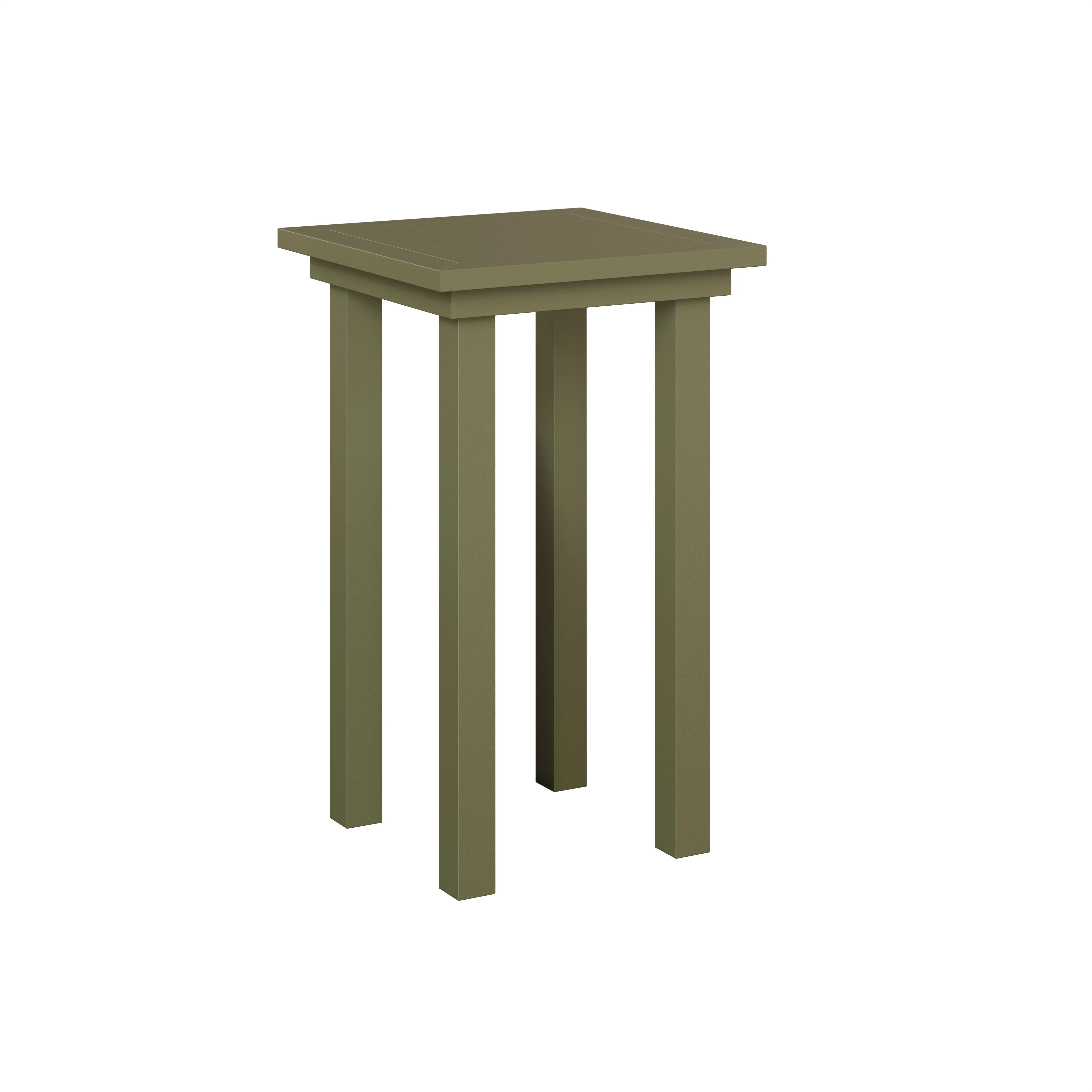 Vida Aluminum End Table Bar Height by Berlin Gardens - Sage Green Vida Aluminum End Table Bar Height by Berlin Gardens - 191-VAET1830