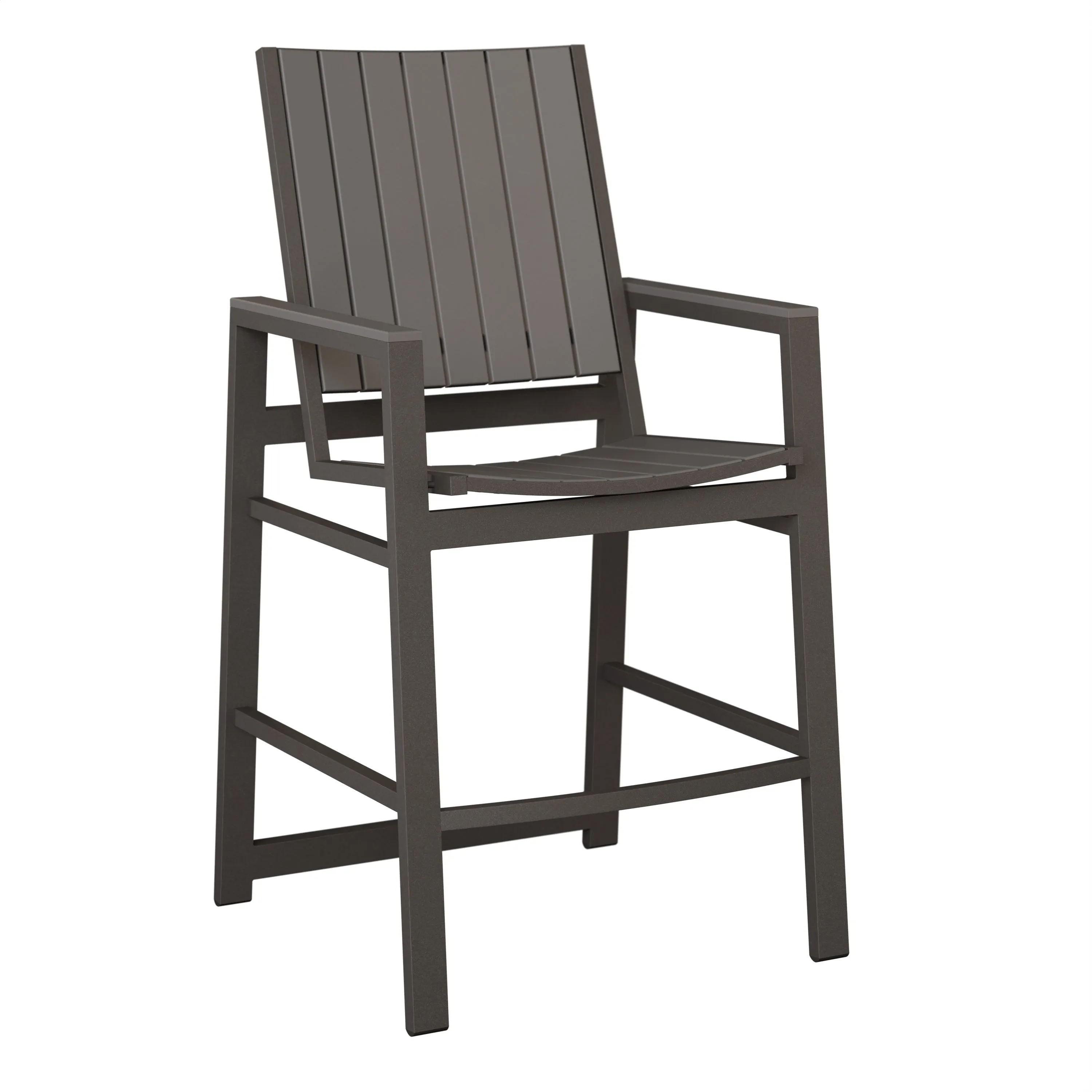 Vida Aluminum+Poly Bar Chair by Berlin Gardens - Granite Speckle, Light Gray Vida Aluminum+Poly Bar Chair by Berlin Gardens - 191-VBP